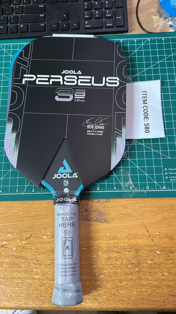 JOOLA Perseus 3S 16mm Pickleball Paddle by Ben Johns – Carbon Fiber – USA Pickleball Approved