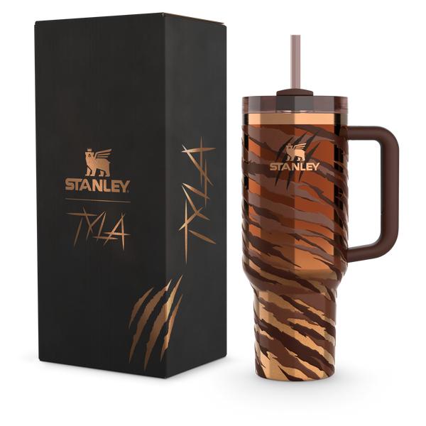 Stanley 40 oz Quencher H2.0 FlowState Tumbler – Tiger Camo – Vacuum Insulated Travel Mug