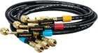 Fieldpiece HVAC Charging Hose Set with Ball Valve 60" (1/4" SAE) – 3 Pack