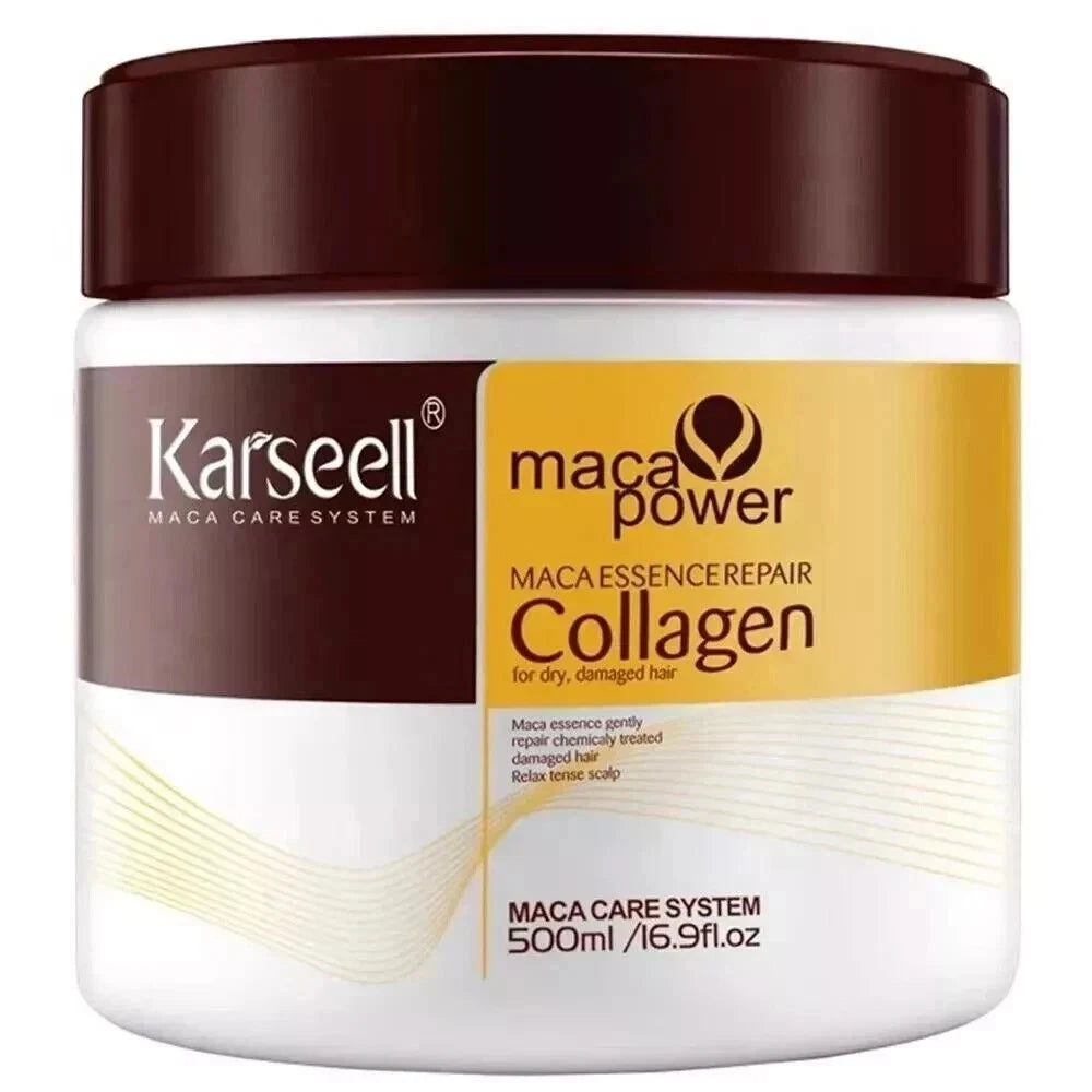 Karseell Collagen Hair Treatment Deep Repair Hair Mask 16.9 Fl Oz / 500ml (Sealed)