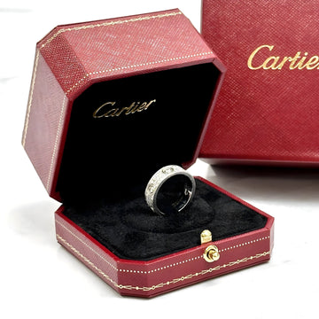 Cartier Love Ring White Gold with Diamond Accents Luxury Band