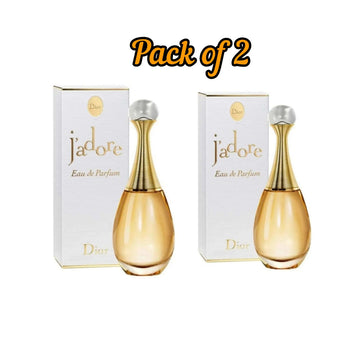 Pack of 2 Dior J'adore Eau de Parfum Spray for Women - Long Lasting Luxury Floral Fragrance